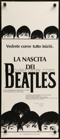 8x0786 BIRTH OF THE BEATLES Italian locandina 1981 the origin of John, Paul, George & Ringo!