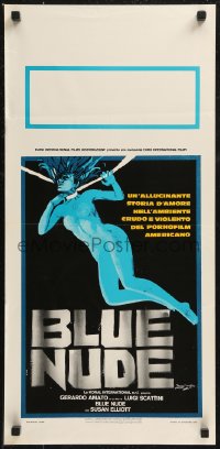8x0792 BLUE NUDE Italian locandina 1977 completely different wild art by Piero Ermanno Iaia!