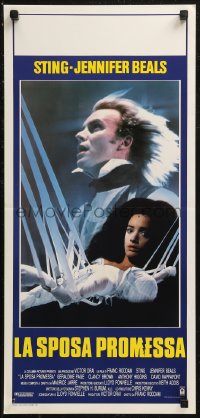 8x0795 BRIDE Italian locandina 1985 Sting, super close-up Jennifer Beals, a madman and the woman he created!