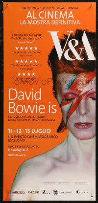 8x0816 DAVID BOWIE IS HAPPENING NOW advance Italian locandina 2013 July, image as Ziggy Stardust!