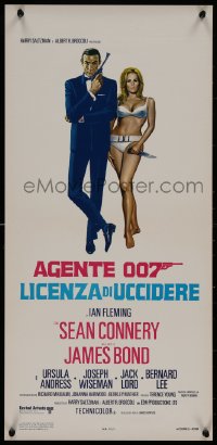 8x0826 DR. NO Italian locandina R1970s Sean Connery as James Bond 007, Ursula Andress, different!