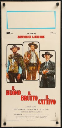 8x0860 GOOD, THE BAD & THE UGLY Italian locandina R1970s Clint Eastwood, Lee Van Cleef, Sergio Leone