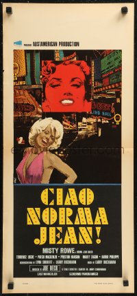 8x0861 GOODBYE NORMA JEAN Italian locandina 1976 great art of sexiest Misty Rowe as Marilyn Monroe!