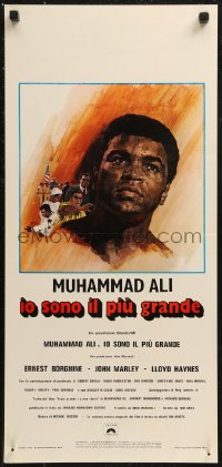 8x0863 GREATEST Italian locandina 1977 different Putzu art of heavyweight boxing champ Muhammad Ali!