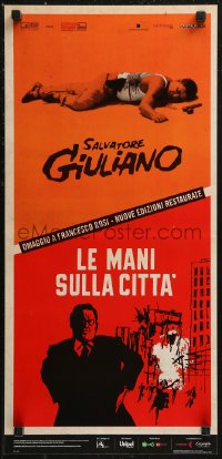 8x0866 SALVATORE GIULIANO/HANDS OVER THE CITY Italian locandina 2010s Francesco Rosi double-bill!