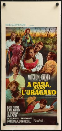 8x0873 HOME FROM THE HILL Italian locandina R1967 Robert Mitchum, Eleanor Parker & George Peppard!