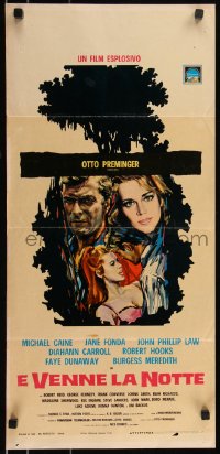 8x0878 HURRY SUNDOWN Italian locandina 1967 Michael Caine, Jane Fonda, great different art!
