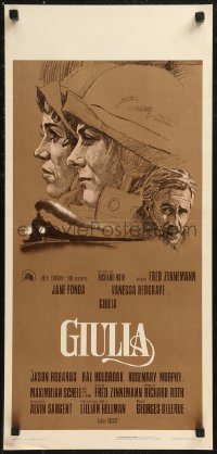 8x0890 JULIA Italian locandina 1978 completely different artwork of Jane Fonda & Vanessa Redgrave!
