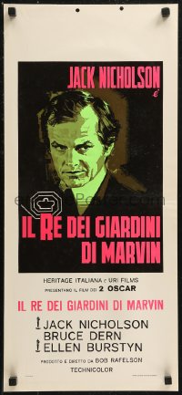 8x0893 KING OF MARVIN GARDENS Italian locandina 1976 different art of Jack Nicholson, Bob Rafelson!