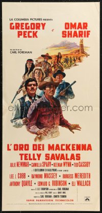 8x0916 MacKENNA'S GOLD Italian locandina R1970s Peck, Sharif, Savalas & Julie Newmar by Terpning!