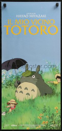 8x0924 MY NEIGHBOR TOTORO Italian locandina 2009 classic Hayao Miyazaki anime cartoon, great image!