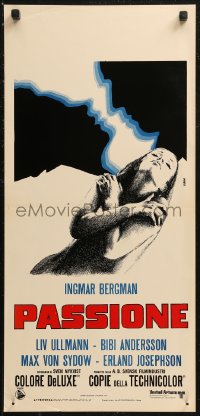 8x0938 PASSION Italian locandina 1970 Ingmar Bergman's En Passion, Avelli art of Liv Ullmann!