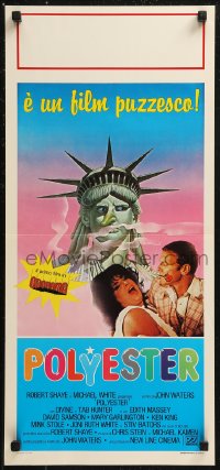 8x0951 POLYESTER Italian locandina 1982 John Waters, Divine, Hunter & Lady Liberty, Odorama!