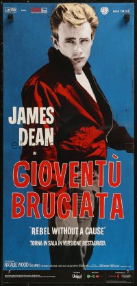 8x0960 REBEL WITHOUT A CAUSE Italian locandina R2014 Nicholas Ray, image of bad boy James Dean!
