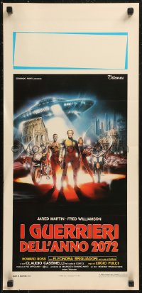 8x0965 ROME 2072 AD: THE NEW GLADIATORS Italian locandina 1983 Lucio Fulci, sci-fi art by Sciotti!