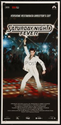 8x0967 SATURDAY NIGHT FEVER Italian locandina R2017 disco dancer John Travolta, director's cut!