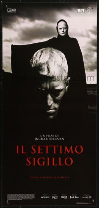 8x0972 SEVENTH SEAL Italian locandina R2018 Ingmar Bergman classic, Max Von Sydow, Ekerot as Death!
