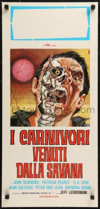 8x0982 SQUIRM Italian locandina 1976 wild completely different gruesome art by Sandro Symeoni!