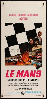 8x0988 SUMMER LOVE Italian locandina 1970 Lang Jeffries, Formula One race cars crashing, Le Mans!
