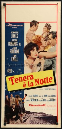 8x0997 TENDER IS THE NIGHT Italian locandina 1962 Jennifer Jones & Jason Robards Jr. + top cast!