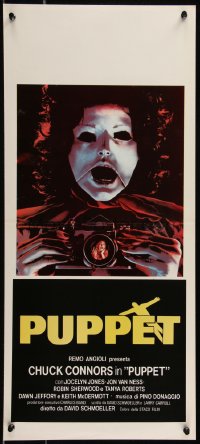 8x1008 TOURIST TRAP Italian locandina 1980 Charles Band, horror image of masked woman with camera!