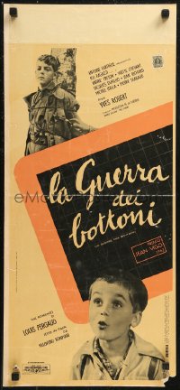 8x1016 WAR OF THE BUTTONS Italian locandina 1962 La Guerre des Boutons, Jacques Dufilho