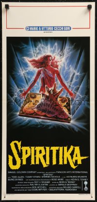 8x1020 WITCHBOARD Italian locandina 1987 different Spataro art of woman summoning dead from Ouija board!