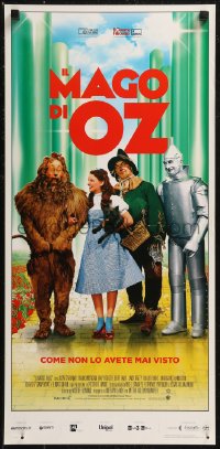 8x1021 WIZARD OF OZ Italian locandina R2016 best image of Judy Garland & co-stars on the Yellow Brick Road!