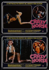 8x0636 CRAZY HORSE DE PARIS group of 9 Italian 19x26x27 pbustas 1978 Crazy Horse de Paris, sexy!