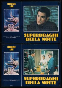 8x0709 FURY OF THE DRAGON group of 6 Italian 18x26 pbustas 1976 Green Hornet, Bruce Lee by Sciotti!