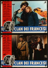 8x0664 HELL BELOW group of 8 Italian 18x26x26 pbustas 1973 Serge Reggiani, Les Caides!