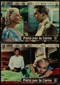 8x0614 HOME BEFORE DARK group of 10 Italian 19x27 pbustas 1959 Simmons is a wife on rim of insanity!