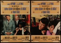 8x0638 HOW TO STEAL A MILLION group of 9 Italian 19x26 pbustas 1966 Audrey Hepburn & Peter O'Toole!