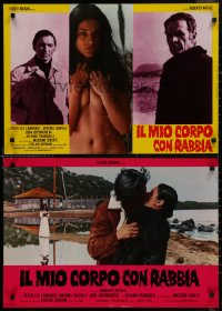 8x0639 IL MIO CORPO CON RABBIA group of 9 Italian 18x26x26 pbustas 1972 sexy Antonia Santilli!