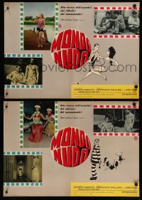 8x0645 MONDO NUDO group of 9 Italian 19x27 pbustas 1963 Naked World, odd documentary!