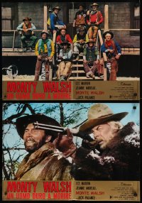 8x0593 MONTE WALSH group of 11 Italian 18x26x26 pbustas 1970 cowboy Lee Marvin & Jeanne Moreau!