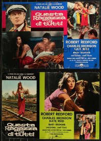 8x0695 THIS PROPERTY IS CONDEMNED group of 7 Italian 18x26 pbustas 1966 Natalie Wood & Redford!