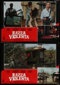 8x0727 VIOLENT BREED group of 6 Italian 18x26 pbustas 1984 Fernando Di Leo's Razza Violenta!