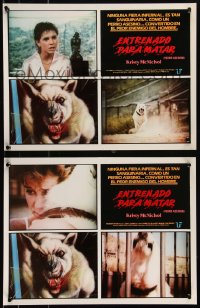 8x0013 WHITE DOG group of 5 South Americans 1986 Trained to Kill, de-programming a racist dog!