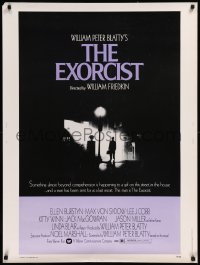 8y0189 EXORCIST 30x40 1974 William Friedkin, Max Von Sydow, William Peter Blatty horror classic!