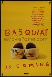 8y0860 BASQUIAT teaser 1sh 1996 Jeffrey Wright as Jean Michel Basquiat, directed by Julian Schnabel!