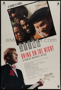 8y0888 BRING ON THE NIGHT 1sh 1985 Sting with guitar, 1st solo album, directed by Michael Apted!