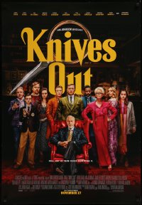 8y0473 KNIVES OUT advance Canadian 1sh 2019 everyone has a motive but no clue, Johnson whodunnit!