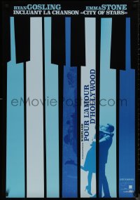 8y0474 LA LA LAND teaser Canadian 1sh 2016 Ryan Gosling, Emma Stone in piano keys, City of Stars!