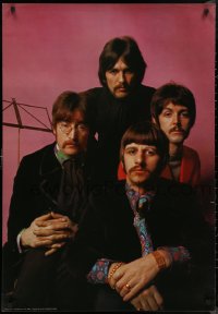 8y0271 BEATLES 27x39 Italian commercial poster 1980s great image of John, Paul, George & Ringo!