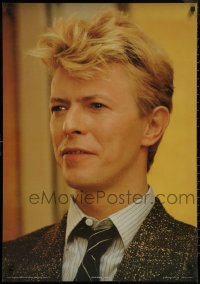 8y0279 DAVID BOWIE 24x35 English commercial poster 1983 great close-up smiling portrait!