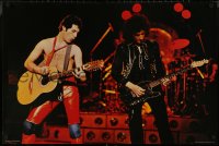 8y0311 QUEEN 24x37 Scottish commercial poster 1980 great image of Freddie Mercury & Brian May!