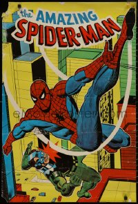 8y0318 SPIDER-MAN 23x35 English commercial poster 1973 cool artwork of comic book superhero, Spidey!