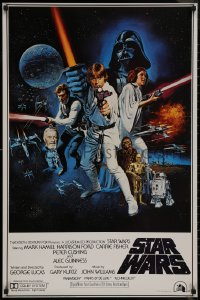 8y0320 STAR WARS 24x36 commercial poster 1977 George Lucas sci-fi epic, Portal, Chantrell!