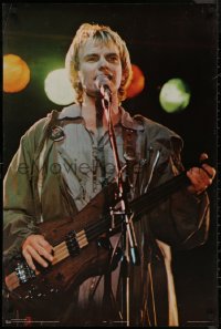 8y0324 STING 24x37 Scottish commercial poster 1979 cool image singing with guitar!